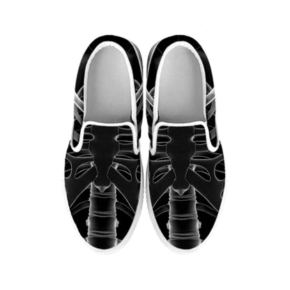 Radiologist X-Ray Film Print White Slip On Shoes
