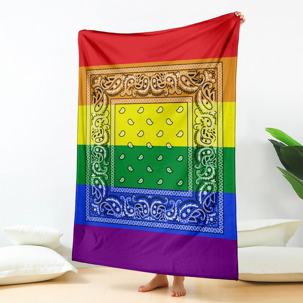 Rainbow Bandana Blanket