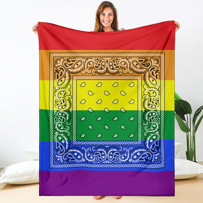 Rainbow Bandana Blanket