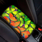 Rainbow Butterfly Pattern Print Car Center Console Cover