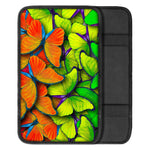 Rainbow Butterfly Pattern Print Car Center Console Cover