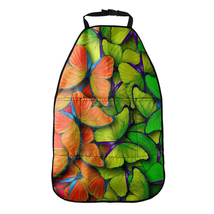 Rainbow Butterfly Pattern Print Car Seat Organizers