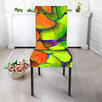 Rainbow Butterfly Pattern Print Dining Chair Slipcover