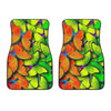 Rainbow Butterfly Pattern Print Front Car Floor Mats