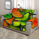 Rainbow Butterfly Pattern Print Half Sofa Protector
