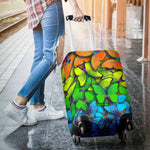 Rainbow Butterfly Pattern Print Luggage Cover GearFrost