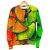 Rainbow Butterfly Pattern Print Men's Crewneck Sweatshirt GearFrost