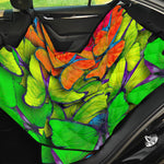 Rainbow Butterfly Pattern Print Pet Car Back Seat Cover