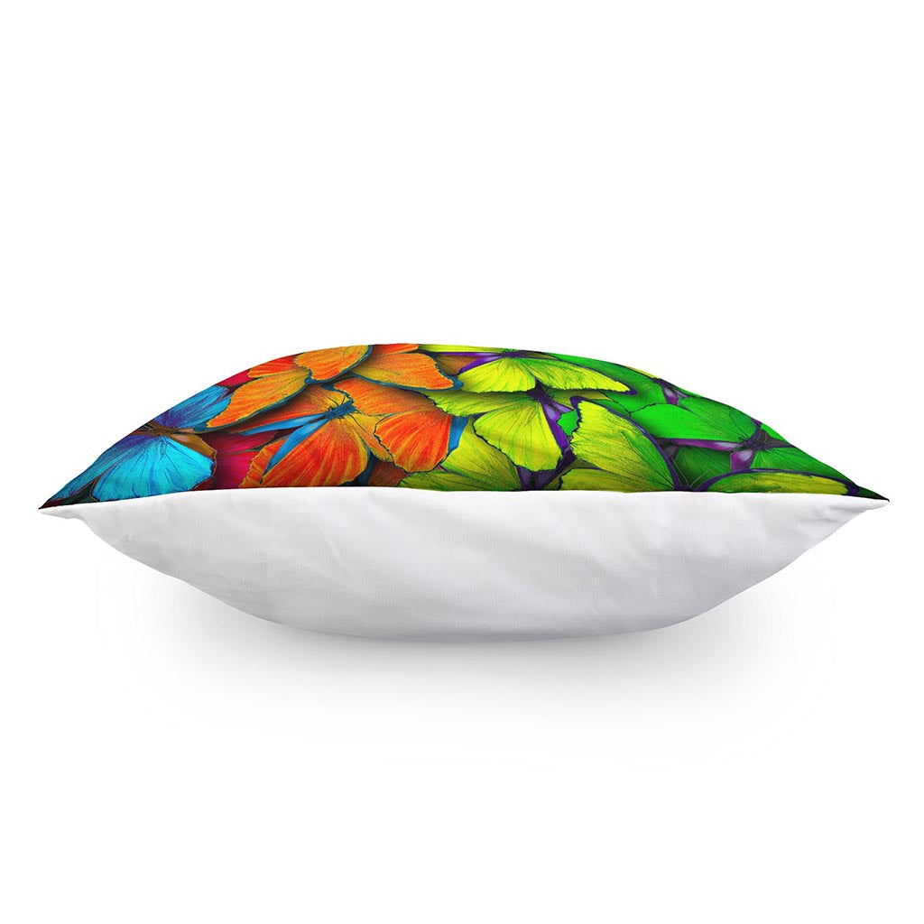 Rainbow Butterfly Pattern Print Pillow Cover