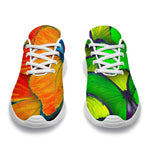 Rainbow Butterfly Pattern Print Sport Shoes GearFrost