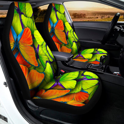 Rainbow Butterfly Pattern Print Universal Fit Car Seat Covers