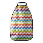 Rainbow Chevron Pattern Print Car Seat Organizers
