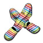 Rainbow Chevron Pattern Print Muay Thai Shin Guard