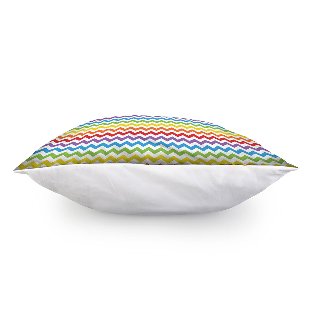 Rainbow Chevron Pattern Print Pillow Cover