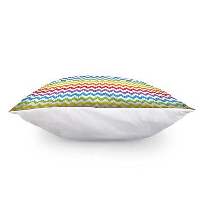 Rainbow Chevron Pattern Print Pillow Cover