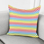Rainbow Chevron Pattern Print Pillow Cover