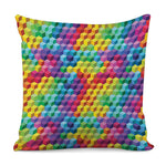 Rainbow Cubes Pattern Print Pillow Cover