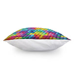 Rainbow Cubes Pattern Print Pillow Cover