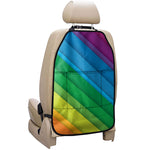 Rainbow Diagonal Lines Pattern Print Car Seat Organizers