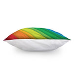 Rainbow Diagonal Lines Pattern Print Pillow Cover