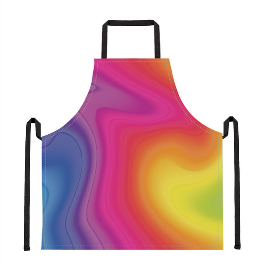 Rainbow Flow Print Apron