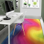 Rainbow Flow Print Area Rug