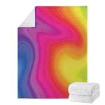 Rainbow Flow Print Blanket