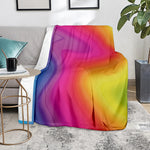 Rainbow Flow Print Blanket