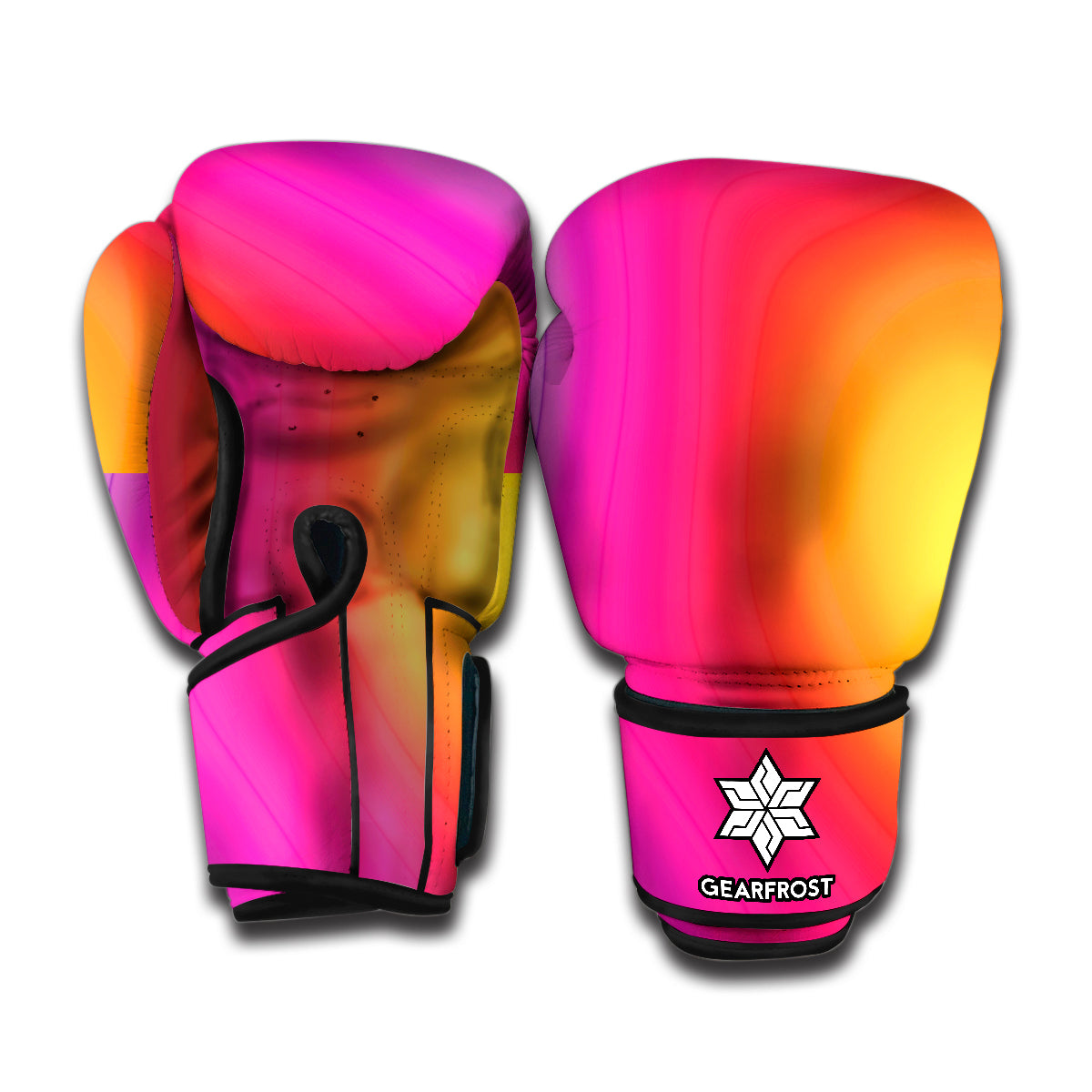 Rainbow Flow Print Boxing Gloves