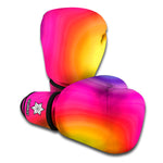 Rainbow Flow Print Boxing Gloves