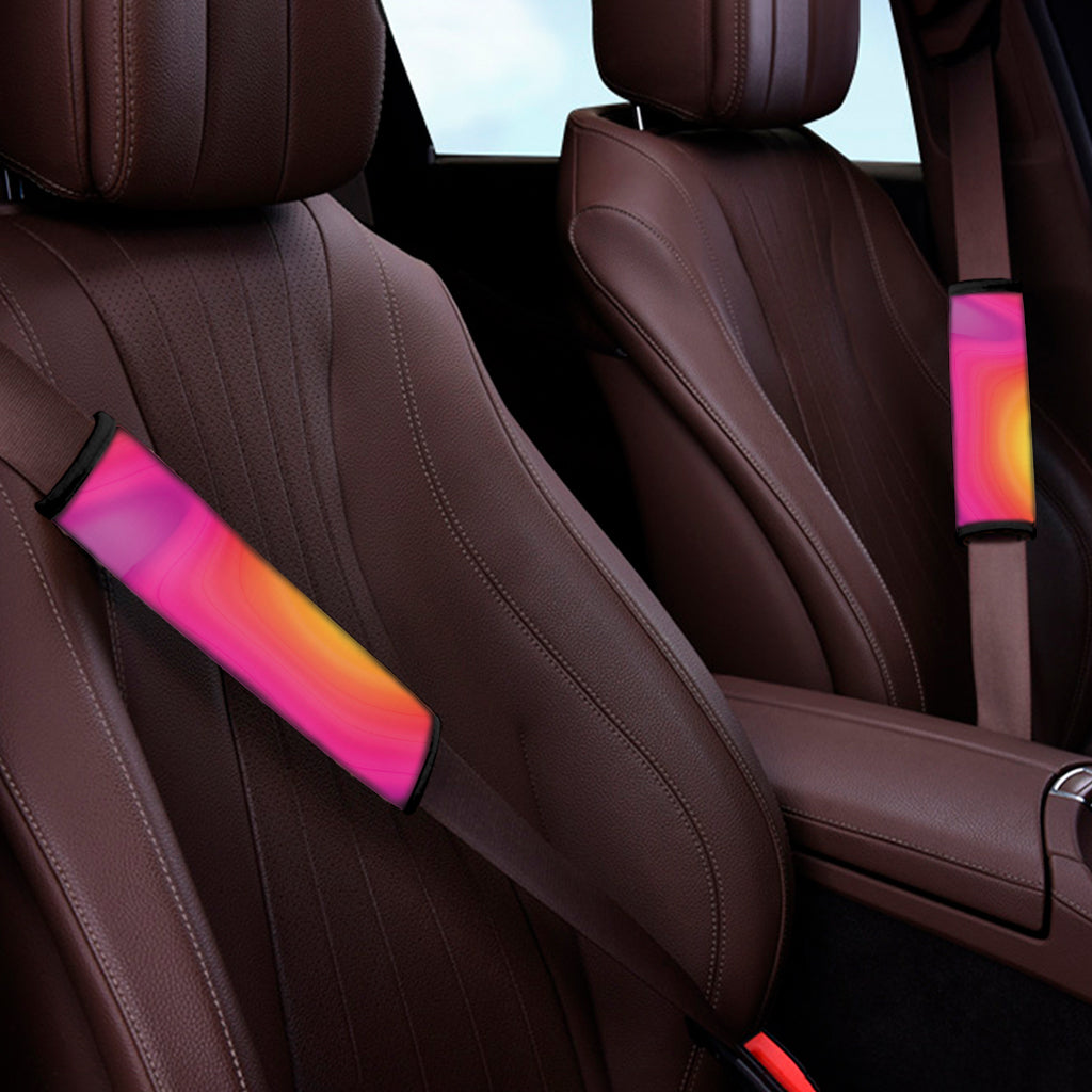 Rainbow Flow Print Car Seat Belt Covers