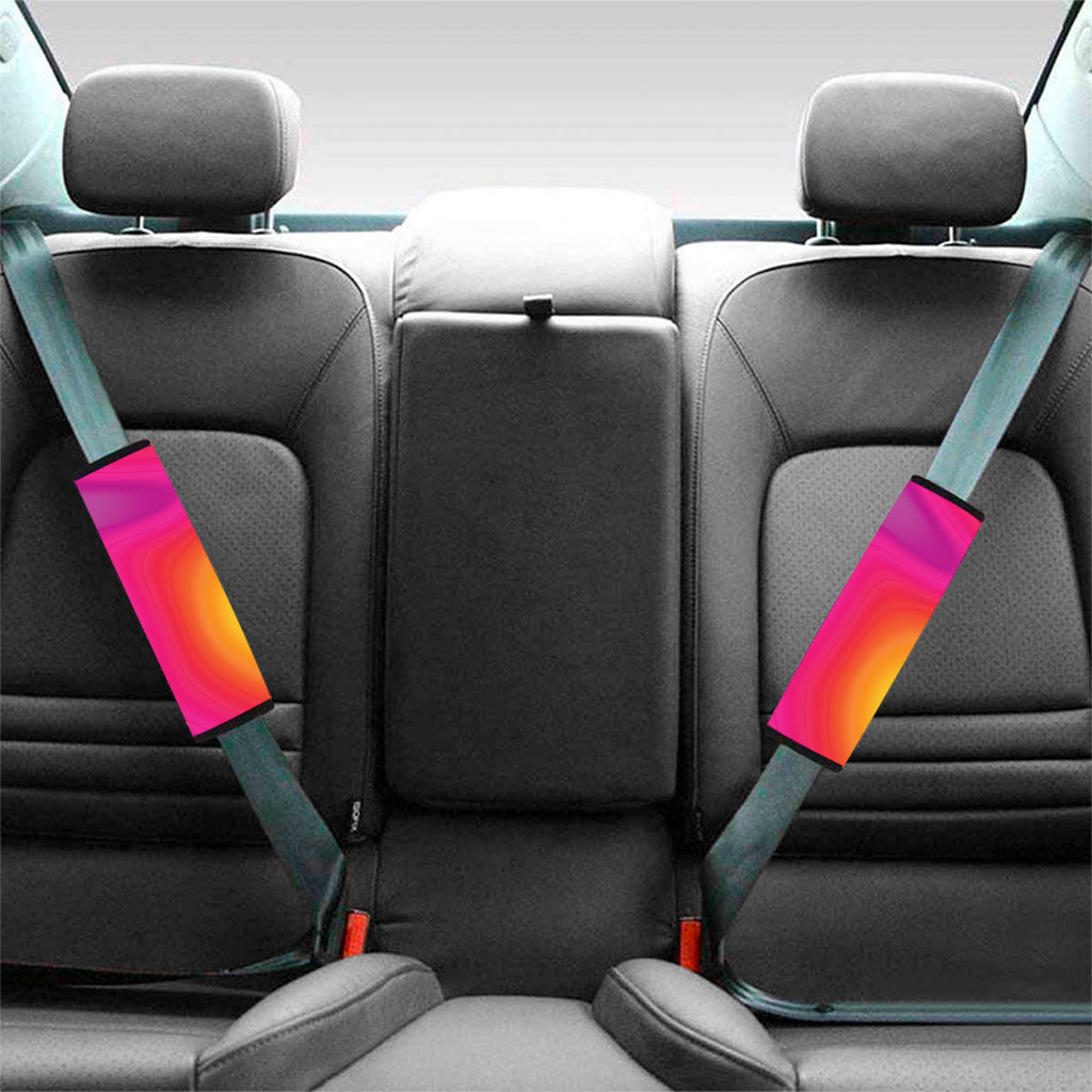 Rainbow Flow Print Car Seat Belt Covers