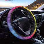 Rainbow Flow Print Car Steering Wheel Cover