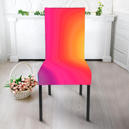 Rainbow Flow Print Dining Chair Slipcover