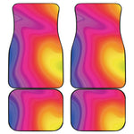 Rainbow Flow Print Front and Back Car Floor Mats