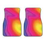 Rainbow Flow Print Front Car Floor Mats
