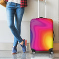 Rainbow Flow Print Luggage Cover