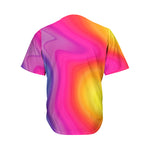 Rainbow Flow Print Men's Baseball Jersey