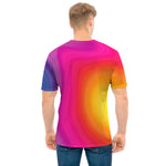 Rainbow Flow Print Men's T-Shirt