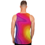 Rainbow Flow Print Men's Tank Top