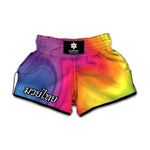 Rainbow Flow Print Muay Thai Boxing Shorts