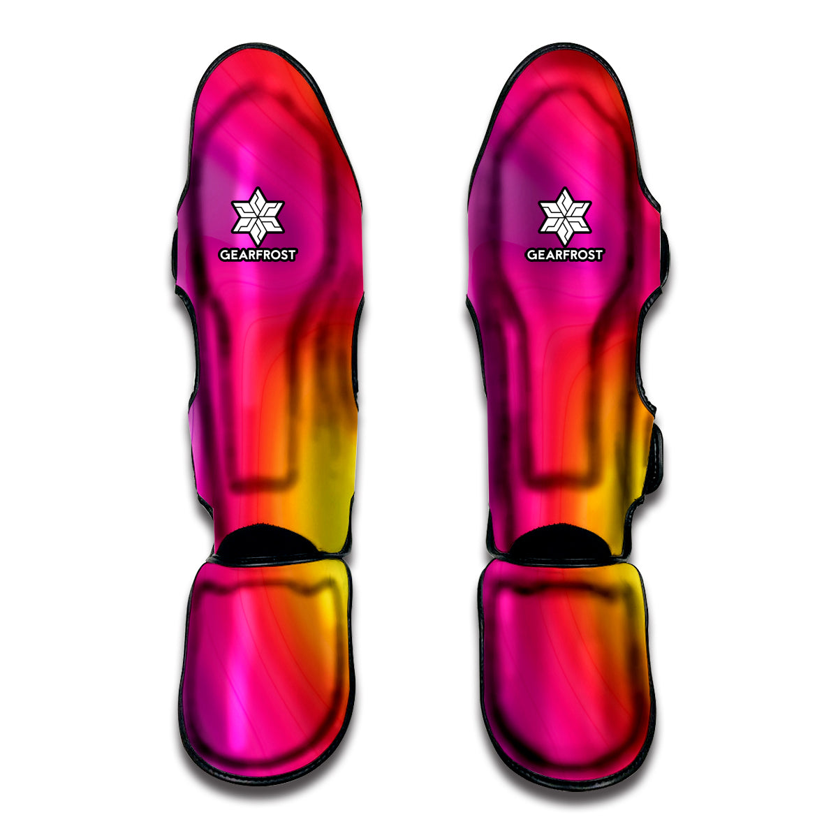 Rainbow Flow Print Muay Thai Shin Guard