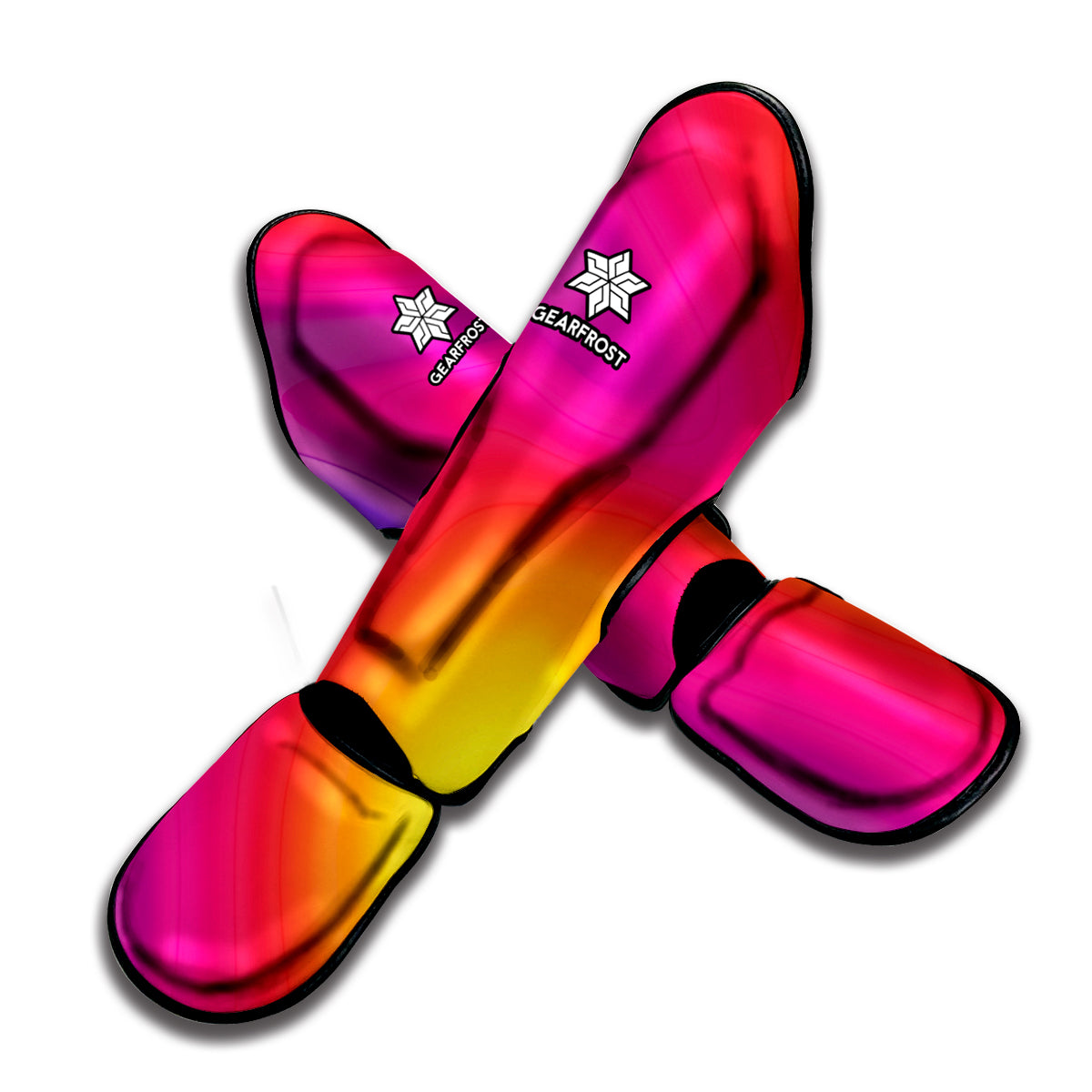 Rainbow Flow Print Muay Thai Shin Guard