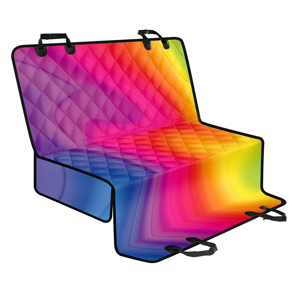 Rainbow Flow Print Pet Car Back Seat Cover