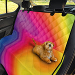 Rainbow Flow Print Pet Car Back Seat Cover