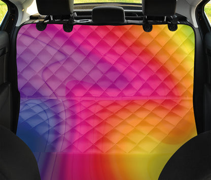Rainbow Flow Print Pet Car Back Seat Cover