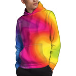 Rainbow Flow Print Pullover Hoodie