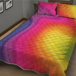 Rainbow Flow Print Quilt Bed Set