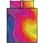 Rainbow Flow Print Quilt Bed Set