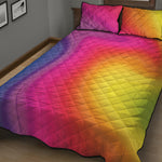 Rainbow Flow Print Quilt Bed Set